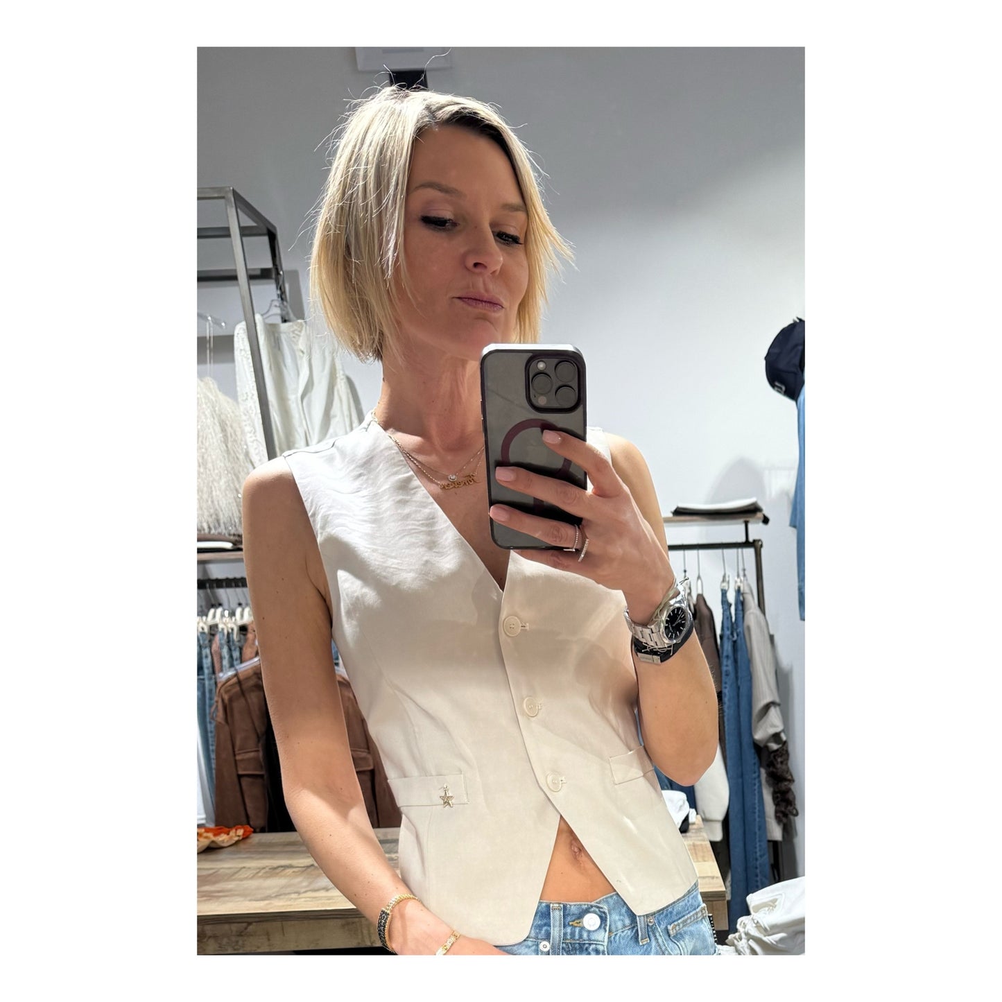 Gilet lino viscosa - Souvenir