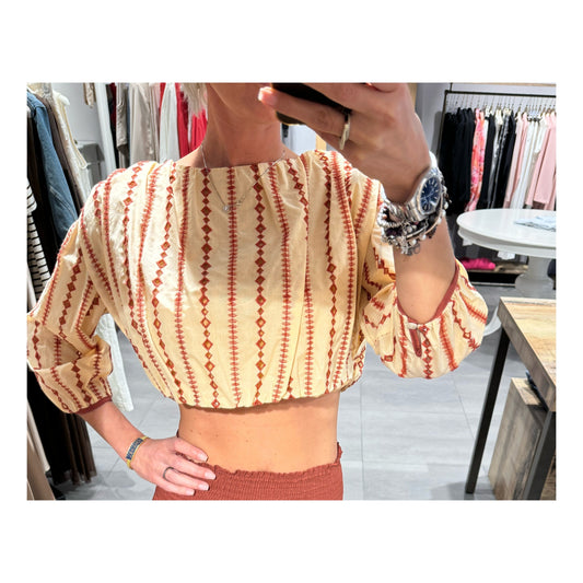 Top ricamo - Meme Road