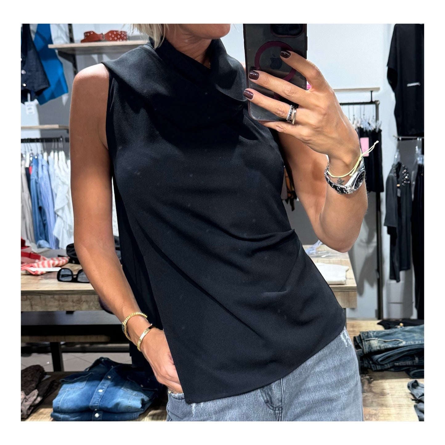 Top monospalla fusciacca - Souvenir