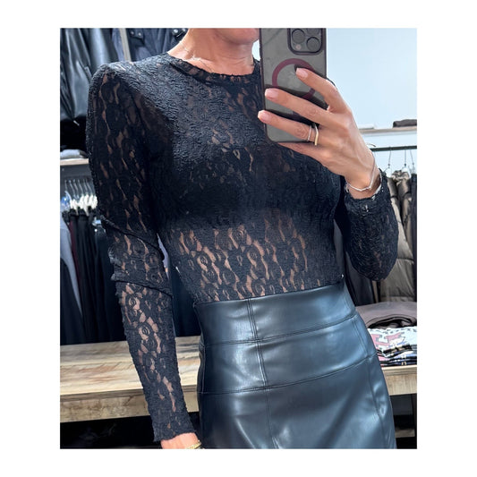 Body pizzo pizzo elasticizzato - Haveone
