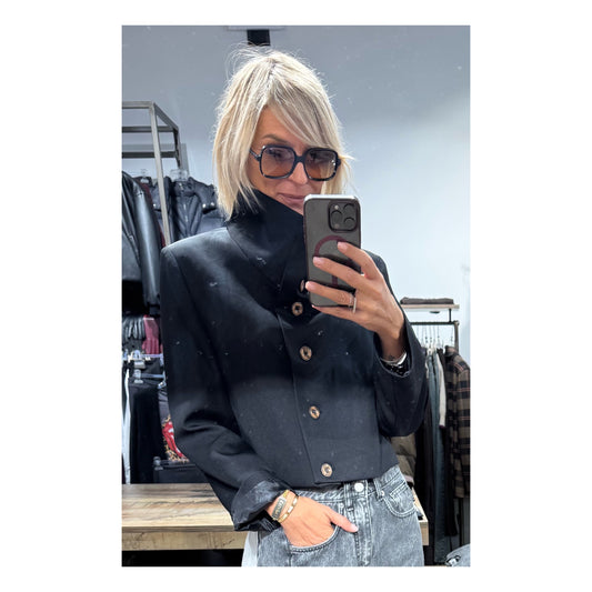 Blazer corto collo in piedi - Haveone