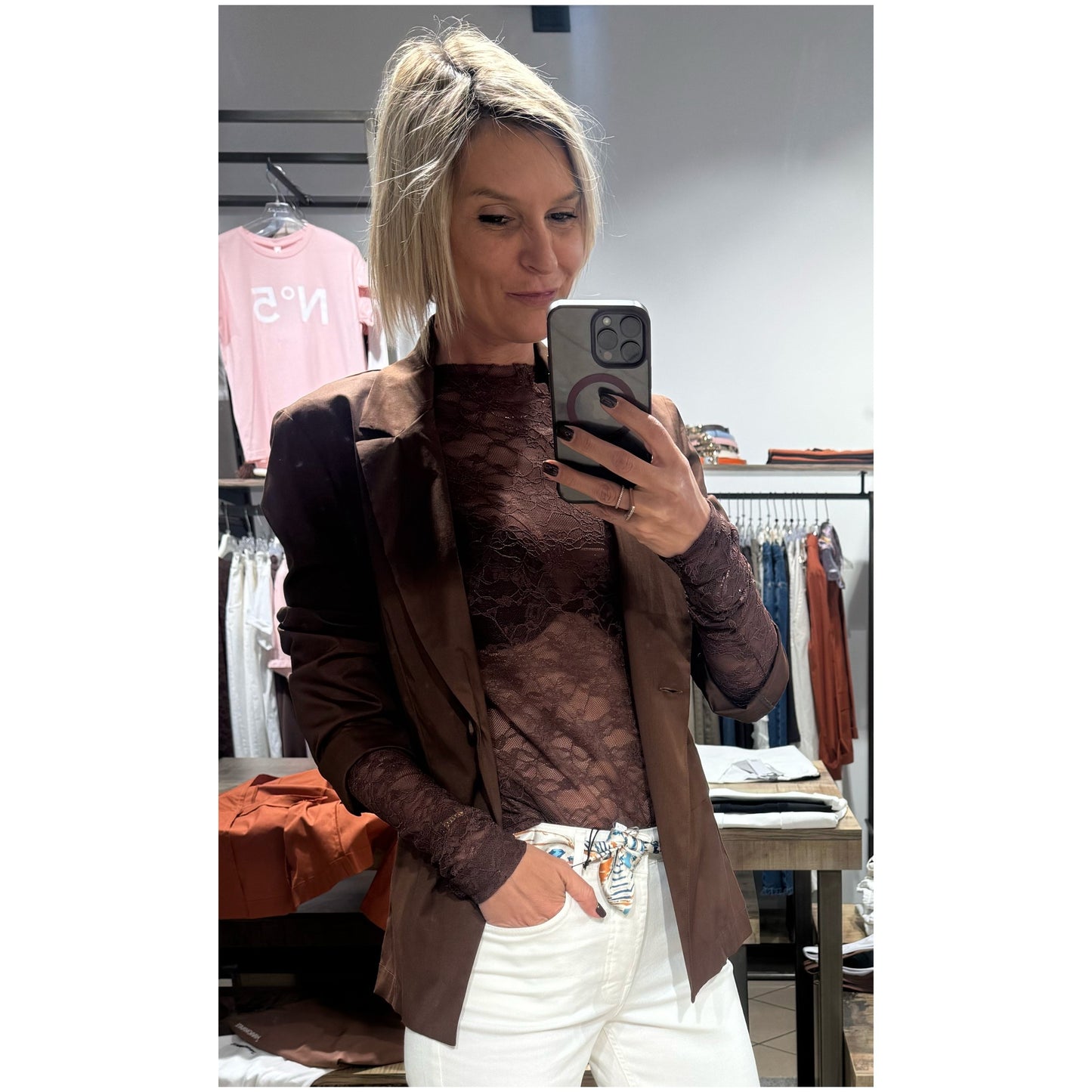 Blazer monopetto leggerissimo cotone - Souvenir
